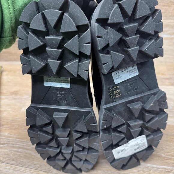 Schutz Christie Black Leather Slip On Studded Loafers Women's Size 8 - Picture 5 of 8